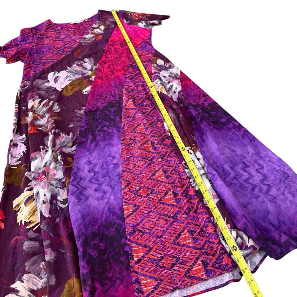 Soft Surroundings Raspberry Rosaria Patchwork Dre… - image 7